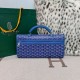 Premio Replica Zaino morbido Goyard Saint Léger in tela Goyardine Blu False Online