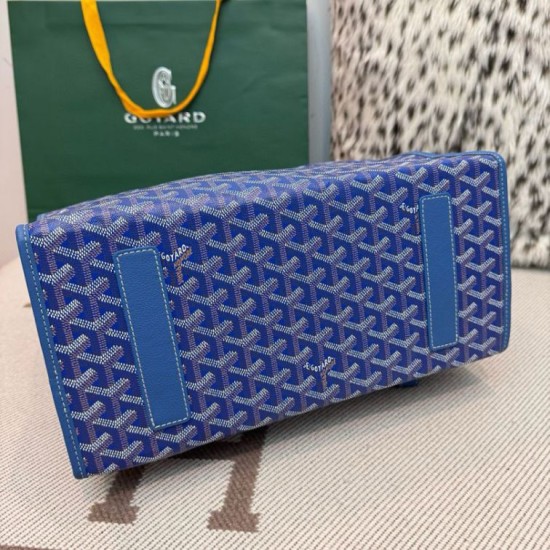 Premio Replica Zaino morbido Goyard Saint Léger in tela Goyardine Blu False Online
