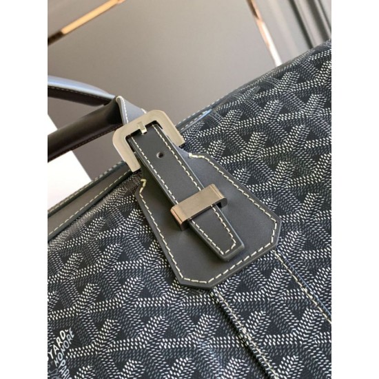 Replica Borsa da viaggio Goyard Boeing 55 Nero Imitazione Outlet Clone Premio Replica Borsa da viaggio Goyard Boeing 55 Nero False Online