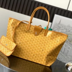 Premio Replica Borse tote Goyard Saint Louis PM/GM Spalmata Goyardine Giallo False Online