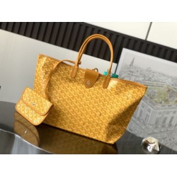 Premio Replica Borse tote Goyard Saint Louis PM/GM Spalmata Goyardine Giallo False Online
