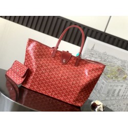 Premio Replica Borse tote Goyard Saint Louis PM/GM Spalmata Goyardine Rosso False Online