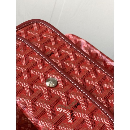Premio Replica Borse tote Goyard Saint Louis PM/GM Spalmata Goyardine Rosso False Online