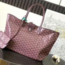 Premio Replica Borse tote Goyard Saint Louis PM/GM Spalmata Goyardine bordeaux False Online