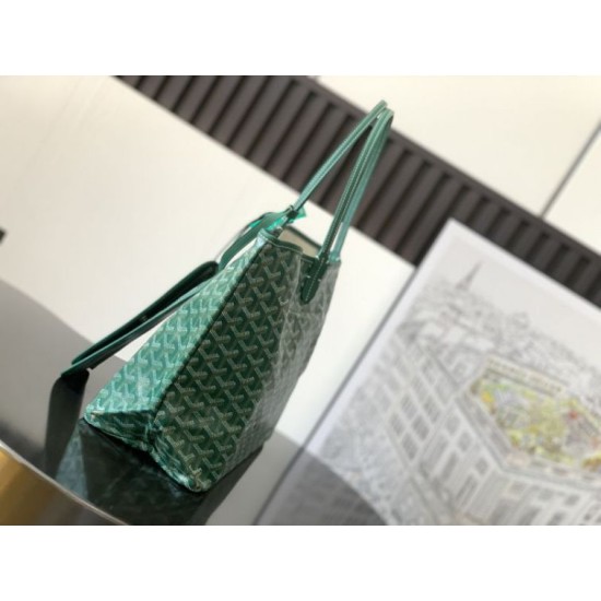 Premio Replica Borse tote Goyard Saint Louis PM/GM Spalmata Goyardine verde False Online