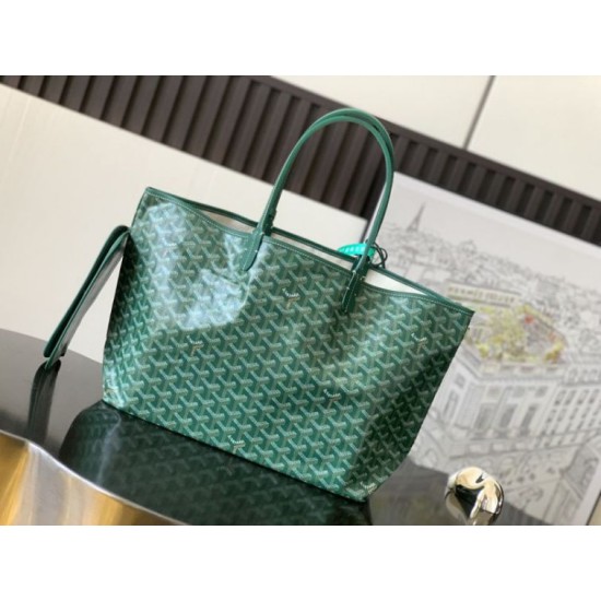 Premio Replica Borse tote Goyard Saint Louis PM/GM Spalmata Goyardine verde False Online