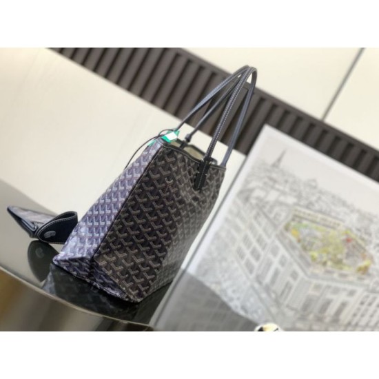 Premio Replica Borse tote Goyard Saint Louis PM/GM Spalmata Goyardine Nero False Online