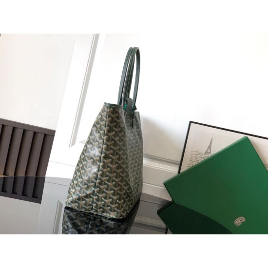 Premio Replica Borse tote Goyard Saint Louis PM/GM Spalmata Goyardine verde False Online