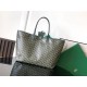 Premio Replica Borse tote Goyard Saint Louis PM/GM Spalmata Goyardine verde False Online
