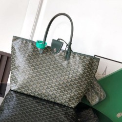 Premio Replica Borse tote Goyard Saint Louis PM/GM Spalmata Goyardine verde False Online