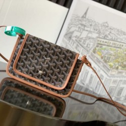 Premio Replica Pochette Goyard Plumet con iniziali Marrone False Online