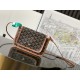Premio Replica Pochette Goyard Plumet con iniziali Marrone False Online