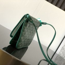 Premio Replica Pochette Goyard Plumet con iniziali Verde False Online