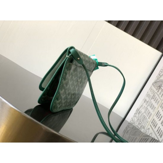 Premio Replica Pochette Goyard Plumet con iniziali Verde False Online
