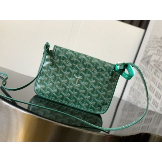 Premio Replica Pochette Goyard Plumet con iniziali Verde False Online