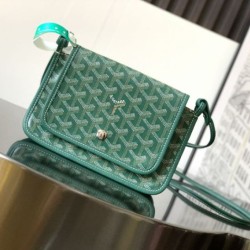 Premio Replica Pochette Goyard Plumet con iniziali Verde False Online