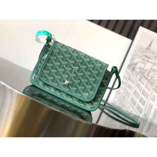Premio Replica Pochette Goyard Plumet con iniziali Verde False Online