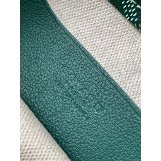 Premio Replica Pochette Goyard Plumet con iniziali Verde False Online