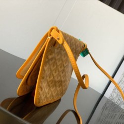 Premio Replica Pochette Goyard Plumet con iniziali Giallo False Online
