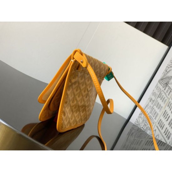 Premio Replica Pochette Goyard Plumet con iniziali Giallo False Online