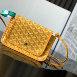 Premio Replica Pochette Goyard Plumet con iniziali Giallo False Online