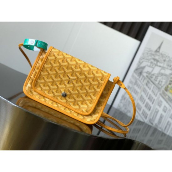 Premio Replica Pochette Goyard Plumet con iniziali Giallo False Online