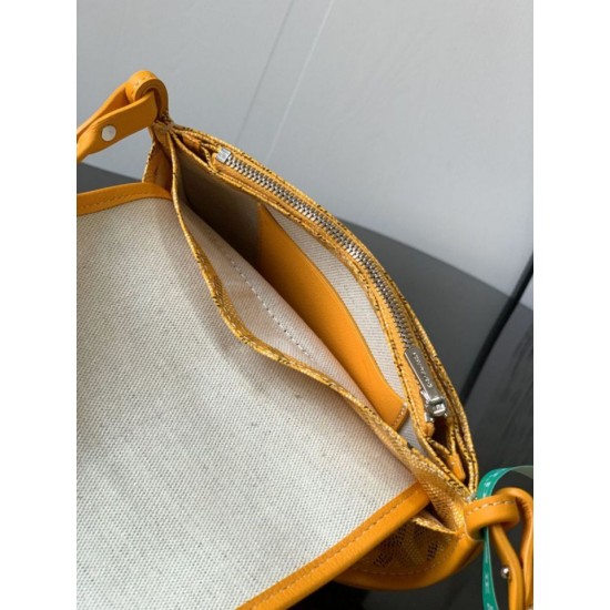 Premio Replica Pochette Goyard Plumet con iniziali Giallo False Online