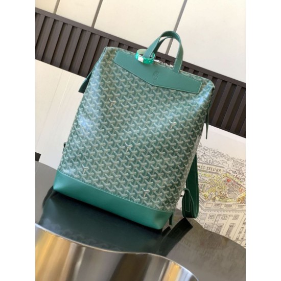 Premio Replica Zaino Goyard Cisalpin Goyardine Verde False Online