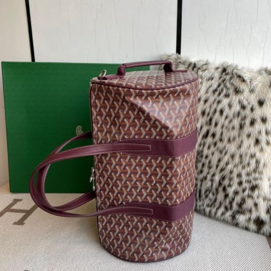 Premio Replica Borsa sportiva classica Goyard Barrel 40 Bordeaux False Online