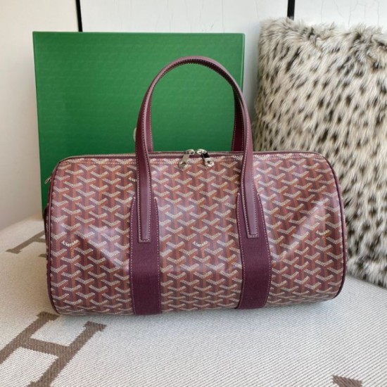 Premio Replica Borsa sportiva classica Goyard Barrel 40 Bordeaux False Online