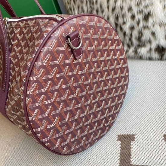 Premio Replica Borsa sportiva classica Goyard Barrel 40 Bordeaux False Online