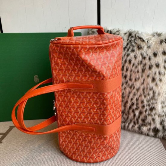Premio Replica Borsa sportiva classica Goyard Barrel 40 arancia False Online