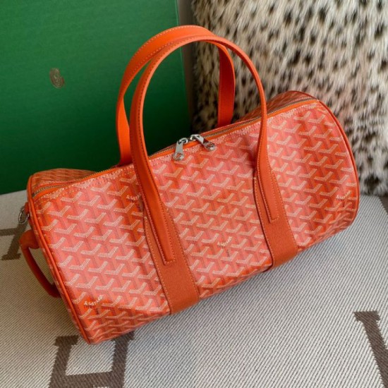 Premio Replica Borsa sportiva classica Goyard Barrel 40 arancia False Online
