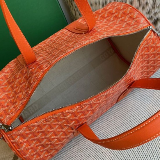 Premio Replica Borsa sportiva classica Goyard Barrel 40 arancia False Online