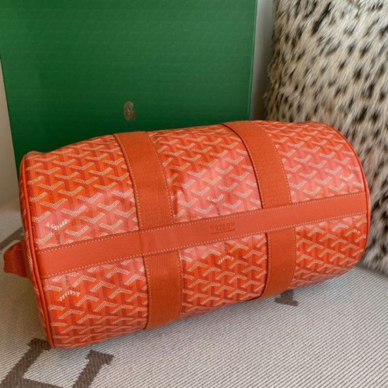 Premio Replica Borsa sportiva classica Goyard Barrel 40 arancia False Online