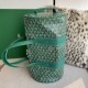 Premio Replica Borsa sportiva classica Goyard Barrel 40 Verde False Online