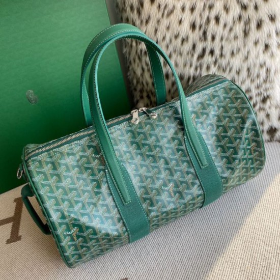 Premio Replica Borsa sportiva classica Goyard Barrel 40 Verde False Online