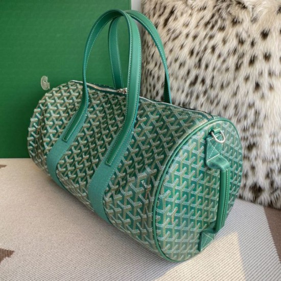 Premio Replica Borsa sportiva classica Goyard Barrel 40 Verde False Online