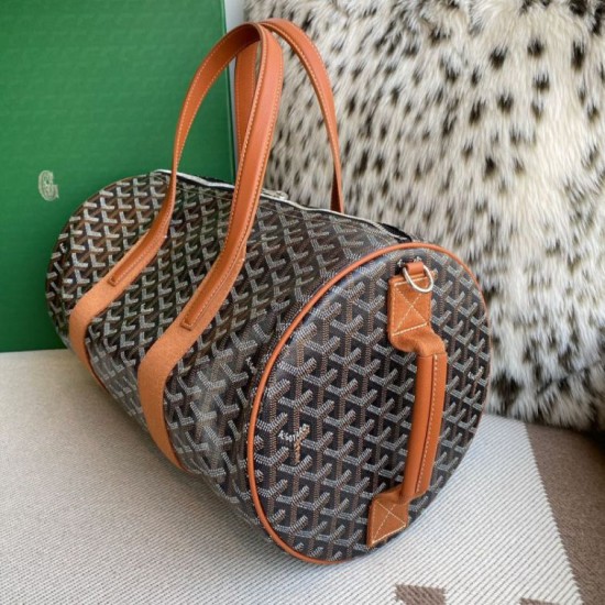 Premio Replica Borsa sportiva classica Goyard Barrel 40 marrone False Online