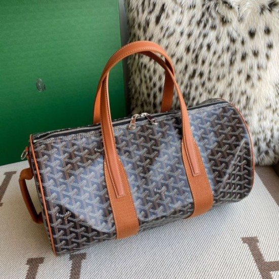 Premio Replica Borsa sportiva classica Goyard Barrel 40 marrone False Online