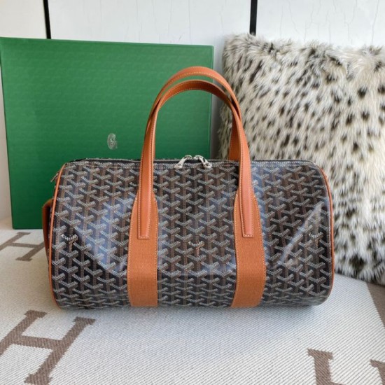 Premio Replica Borsa sportiva classica Goyard Barrel 40 marrone False Online