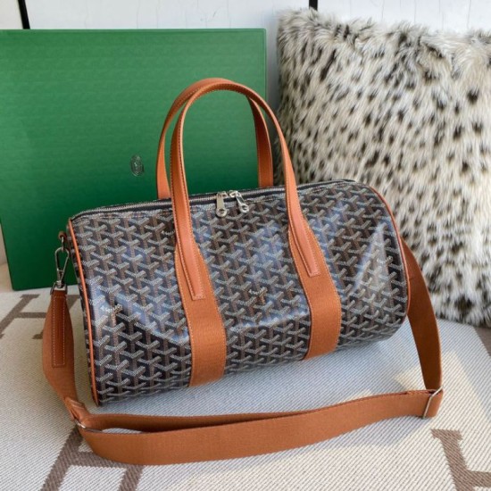 Premio Replica Borsa sportiva classica Goyard Barrel 40 marrone False Online