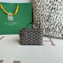 Premio Replica Borsa per il trucco Goyard Nano Muse Vanity Nero False Online