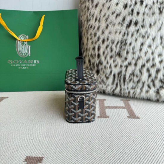 Premio Replica Borsa per il trucco Goyard Nano Muse Vanity Nero False Online