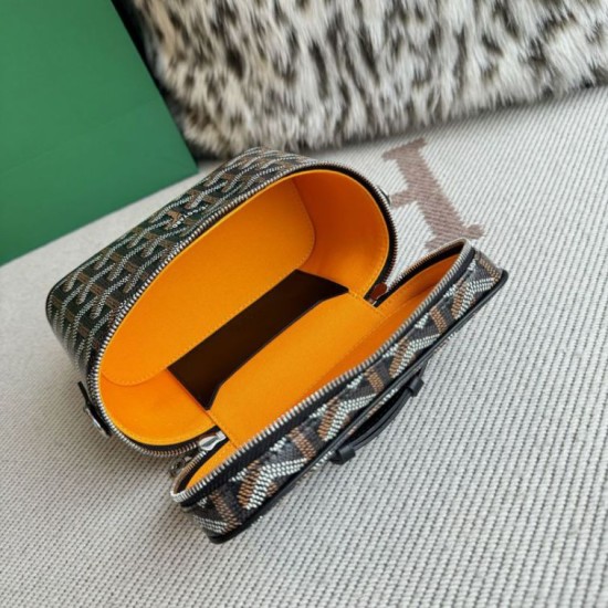 Premio Replica Borsa per il trucco Goyard Nano Muse Vanity Nero False Online