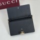 Premio Repliche Portafoglio Gucci Half Horsebit con catena 855654 Nero Imitazione Outlet Online