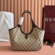 Premio Repliche Borsa tote piccola Gucci Mercato 866646 tela GG marrone Imitazione Outlet Online