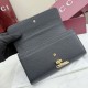 Premio Repliche Portafoglio continentale Gucci Half Horsebit 848791 Nero Imitazione Outlet Online