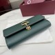 Premio Repliche Portafoglio continentale Gucci Half Horsebit 848791 Verde Imitazione Outlet Online