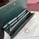 Premio Repliche Portafoglio continentale Gucci Half Horsebit 848791 Verde Imitazione Outlet Online